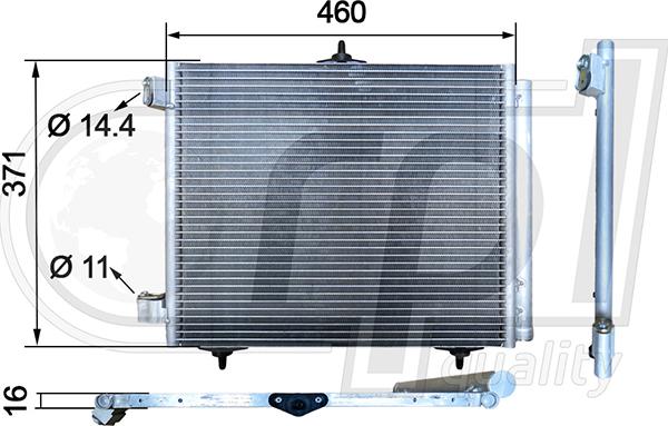 RPLQuality APCDCI5033 - Кондензатор, климатизация vvparts.bg