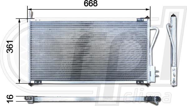 RPLQuality APCDFD5015 - Кондензатор, климатизация vvparts.bg