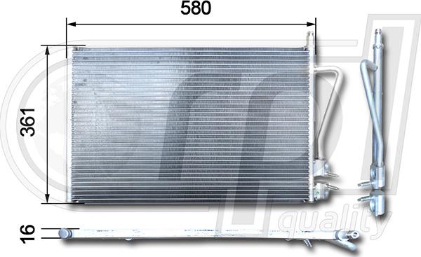 RPLQuality APCDFD5027 - Кондензатор, климатизация vvparts.bg