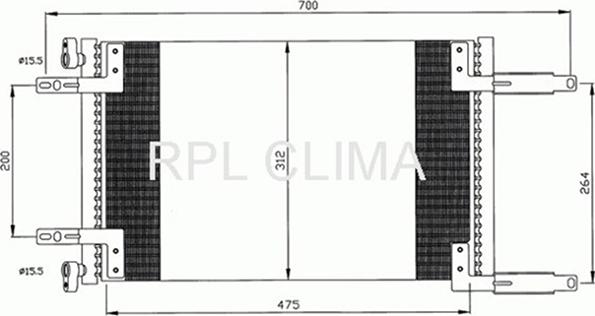 RPLQuality APCDFT0035 - Кондензатор, климатизация vvparts.bg