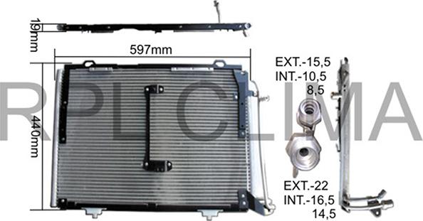 RPLQuality APCDMB5006 - Кондензатор, климатизация vvparts.bg