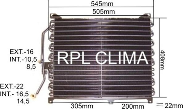 RPLQuality APCDMB0001 - Кондензатор, климатизация vvparts.bg