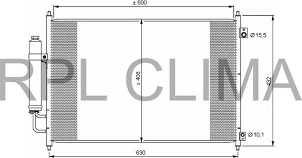 RPLQuality APCDNI0047 - Кондензатор, климатизация vvparts.bg