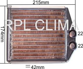 RPL QUALITY APCHOP1016 - Топлообменник, отопление на вътрешното пространство vvparts.bg