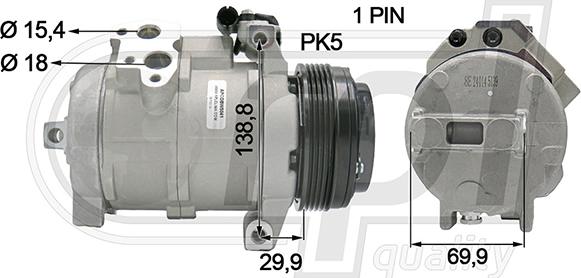 RPLQuality APCOBW5041 - Компресор, климатизация vvparts.bg