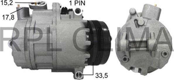 RPLQuality APCOBW5067 - Компресор, климатизация vvparts.bg