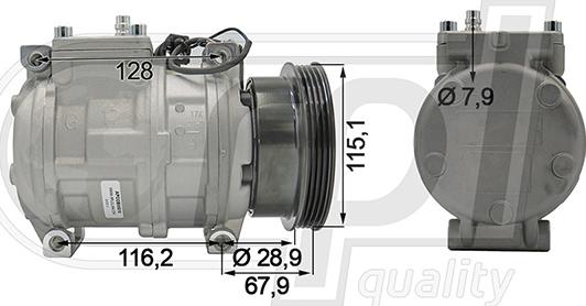 RPLQuality APCOBW5015 - Компресор, климатизация vvparts.bg