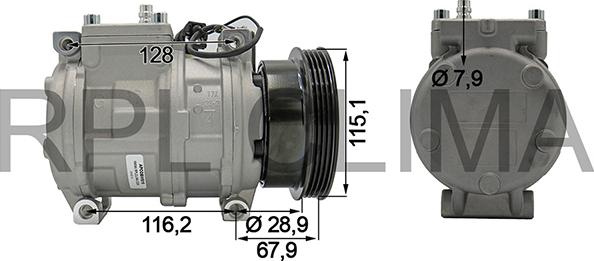 RPLQuality APCOBW0015 - Компресор, климатизация vvparts.bg