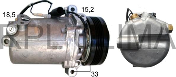 RPLQuality APCOBW5022 - Компресор, климатизация vvparts.bg