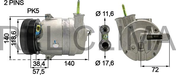 RPLQuality APCODW0021 - Компресор, климатизация vvparts.bg