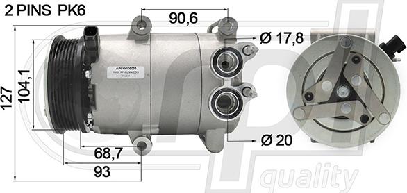 RPLQuality APCOFD5053 - Компресор, климатизация vvparts.bg