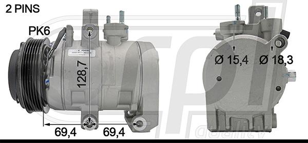 RPLQuality APCOFD5086 - Компресор, климатизация vvparts.bg