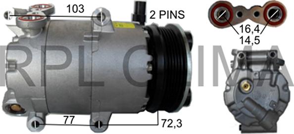 RPLQuality APCOFD0042 - Компресор, климатизация vvparts.bg