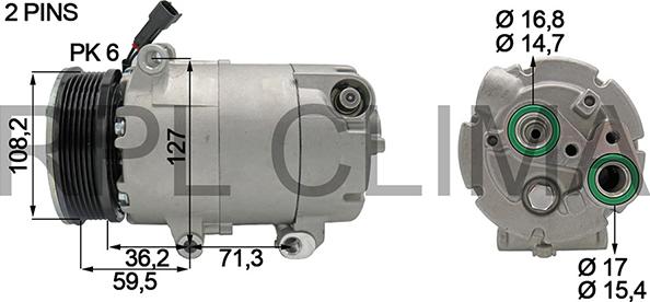 RPLQuality APCOFD0036 - Компресор, климатизация vvparts.bg