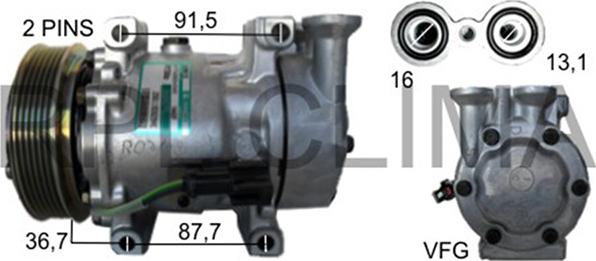 RPLQuality APCOFD0037 - Компресор, климатизация vvparts.bg