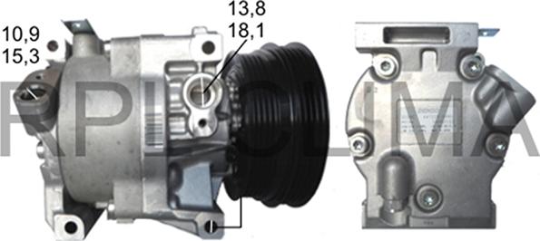 RPLQuality APCOFT5014 - Компресор, климатизация vvparts.bg