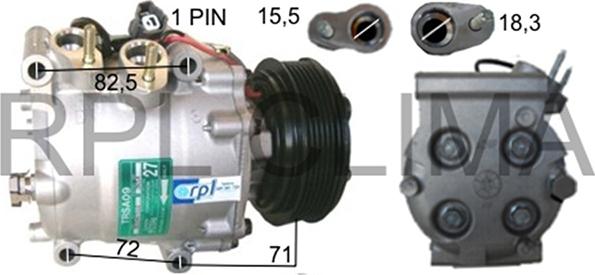 RPLQuality APCOHO0027 - Компресор, климатизация vvparts.bg