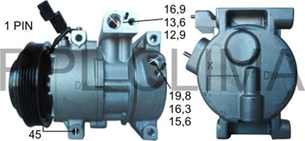 RPLQuality APCOHY5070 - Компресор, климатизация vvparts.bg