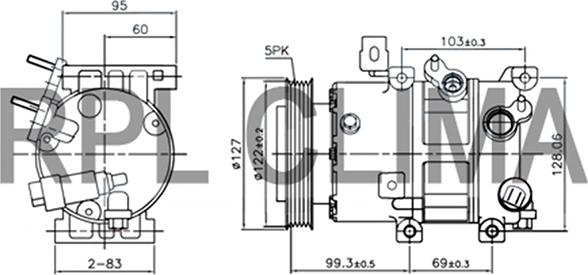 RPLQuality APCOHY5076 - Компресор, климатизация vvparts.bg