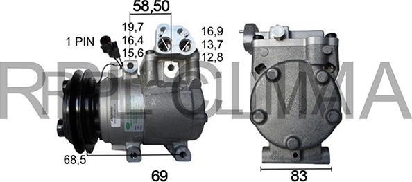 RPLQuality APCOHY0065 - Компресор, климатизация vvparts.bg