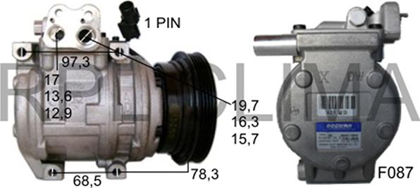 RPLQuality APCOHY5013 - Компресор, климатизация vvparts.bg