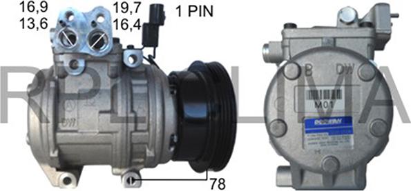 RPLQuality APCOHY0039 - Компресор, климатизация vvparts.bg