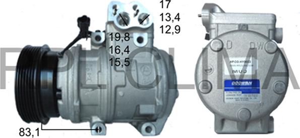 RPLQuality APCOHY0022 - Компресор, климатизация vvparts.bg