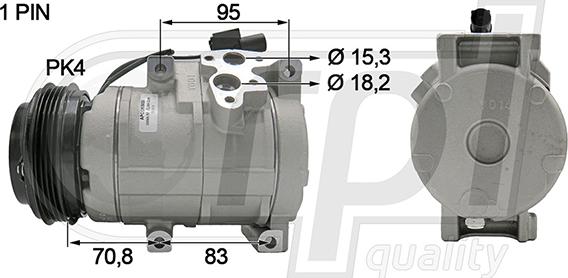 RPLQuality APCOKI5028 - Компресор, климатизация vvparts.bg