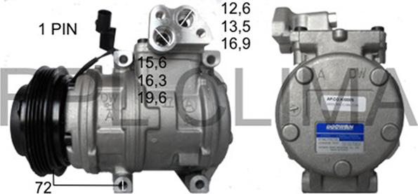 RPLQuality APCOKI5005 - Компресор, климатизация vvparts.bg