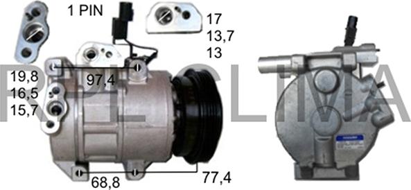 RPLQuality APCOKI0018 - Компресор, климатизация vvparts.bg