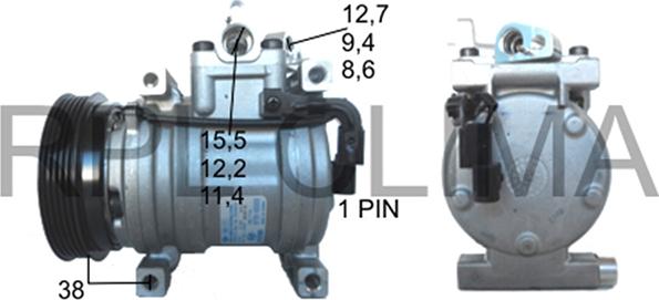 RPLQuality APCOKI0022 - Компресор, климатизация vvparts.bg