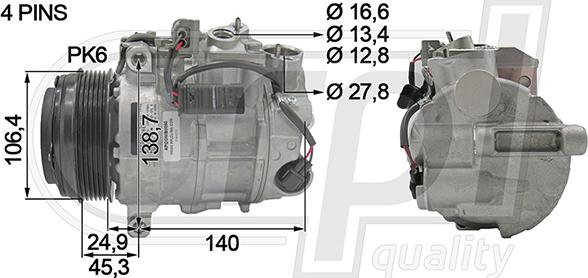 RPLQuality APCOMB5090 - Компресор, климатизация vvparts.bg