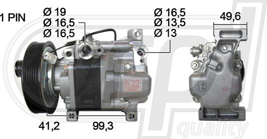 RPLQuality APCOMZ5018 - Компресор, климатизация vvparts.bg