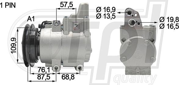 RPLQuality APCOMZ5022 - Компресор, климатизация vvparts.bg