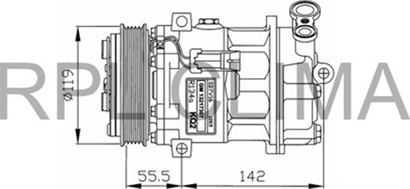 RPLQuality APCOOP0048 - Компресор, климатизация vvparts.bg