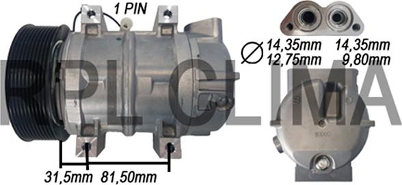 RPLQuality APCOVO0011 - Компресор, климатизация vvparts.bg