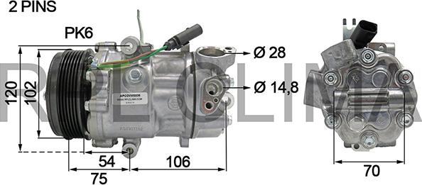 RPLQuality APCOVW0036 - Компресор, климатизация vvparts.bg