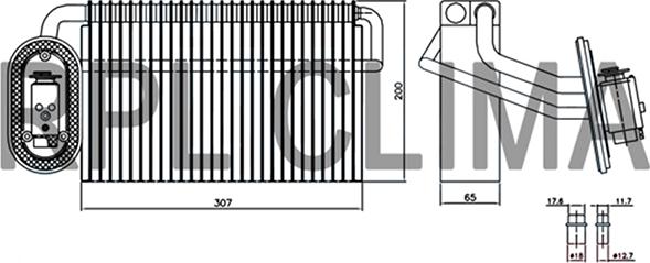 RPLQuality APEVDF0002 - Изпарител, климатична система vvparts.bg