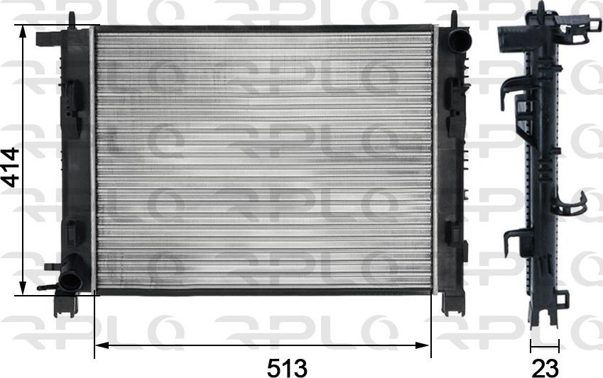 RPL QUALITY APRARE5014 - Радиатор, охлаждане на двигателя vvparts.bg