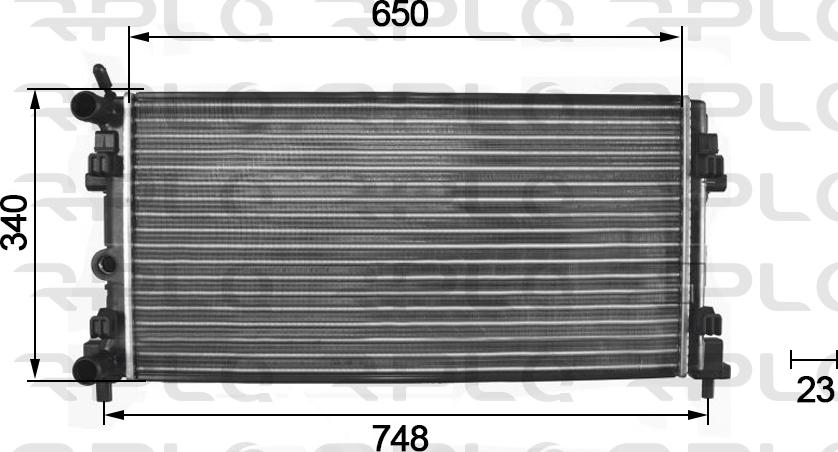RPL QUALITY APRAVW5018 - Радиатор, охлаждане на двигателя vvparts.bg