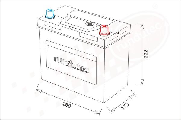 RUTEC RNU080RANBL - Стартов акумулатор vvparts.bg