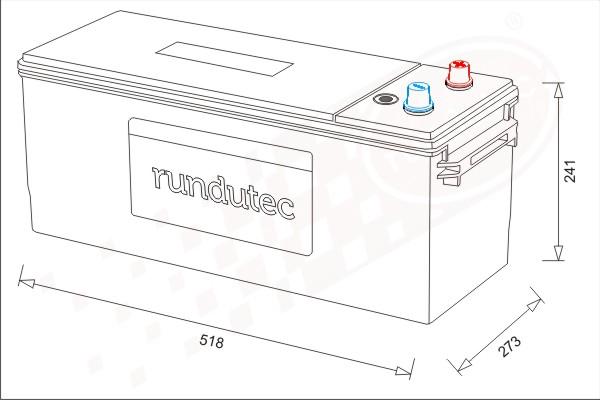 RUTEC RNU200RML - Стартов акумулатор vvparts.bg