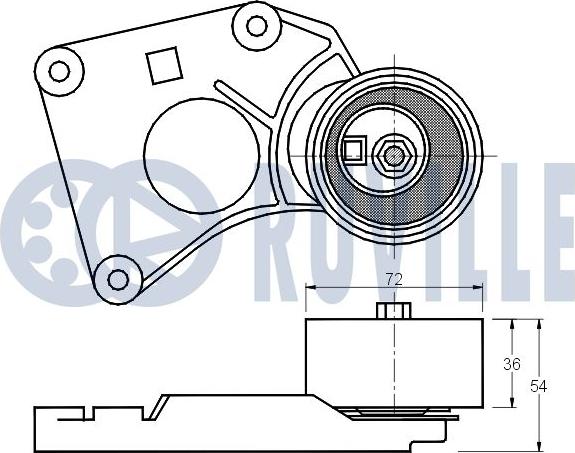 Ruville 540947 - Обтяжна ролка, ангренаж vvparts.bg