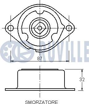 Ruville 540904 - Ремъчен обтегач, пистов ремък vvparts.bg