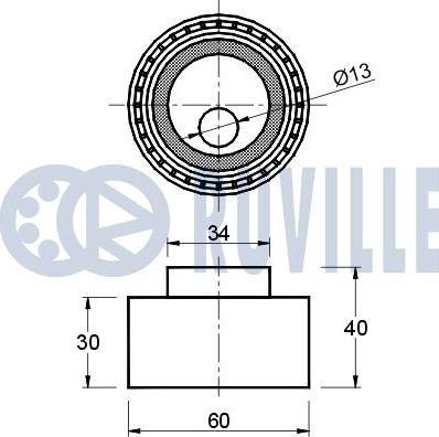 Ruville 540460 - Обтяжна ролка, ангренаж vvparts.bg