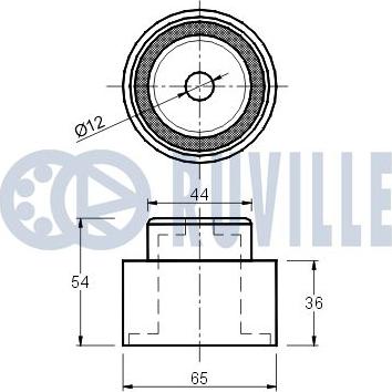 Ruville 540463 - Паразитна / водеща ролка, зъбен ремък vvparts.bg