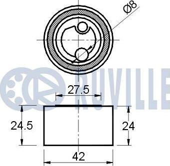 Ruville 540418 - Обтяжна ролка, ангренаж vvparts.bg