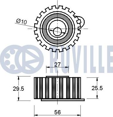 Ruville 540484 - Паразитна / водеща ролка, зъбен ремък vvparts.bg