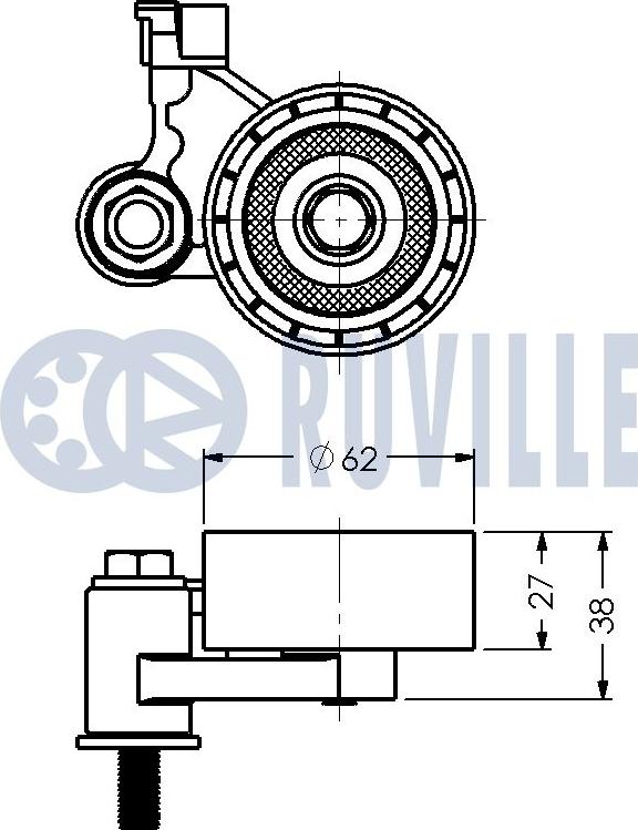 Ruville 540486 - Обтяжна ролка, ангренаж vvparts.bg