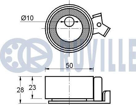 Ruville 540480 - Ремъчен обтегач, пистов ремък vvparts.bg